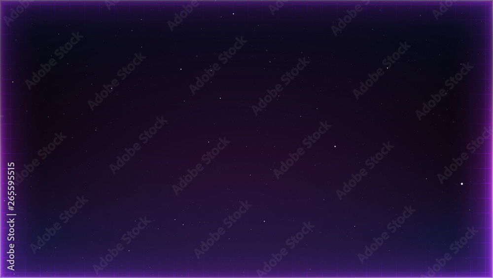 Retro Sci-Fi Background Futuristic landscape of the 80`s. Digital Cyber Surface. Suitable for design in the style of the 1980`s