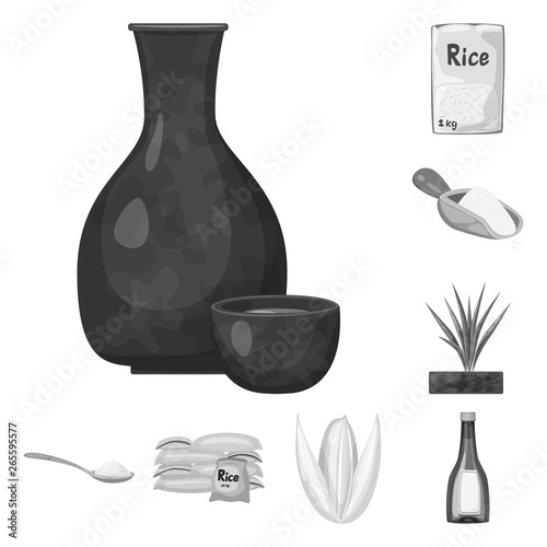Isolated object of food and organic icon. Set of food and agricultural vector icon for stock.