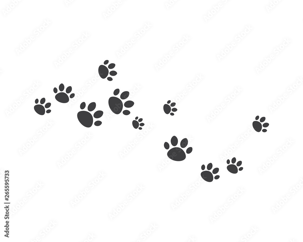 Paw background template Paw background template