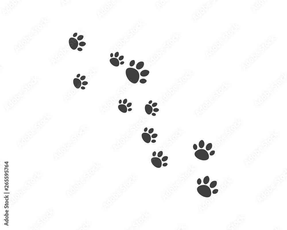 Paw background template Paw background template