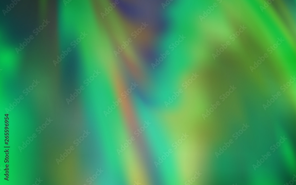 Obraz premium Light Green vector blurred bright template.