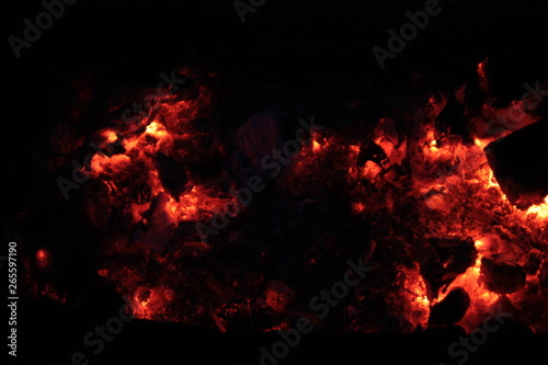 Hot coals in the night