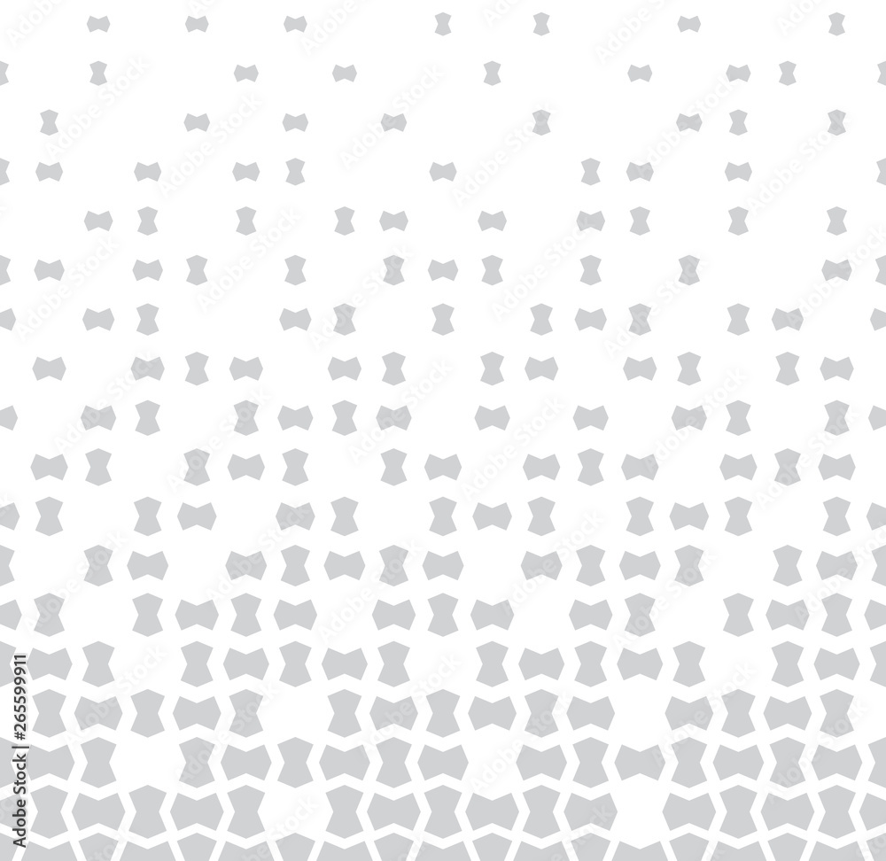 Obraz premium fading halftone geometric vector border pattern
