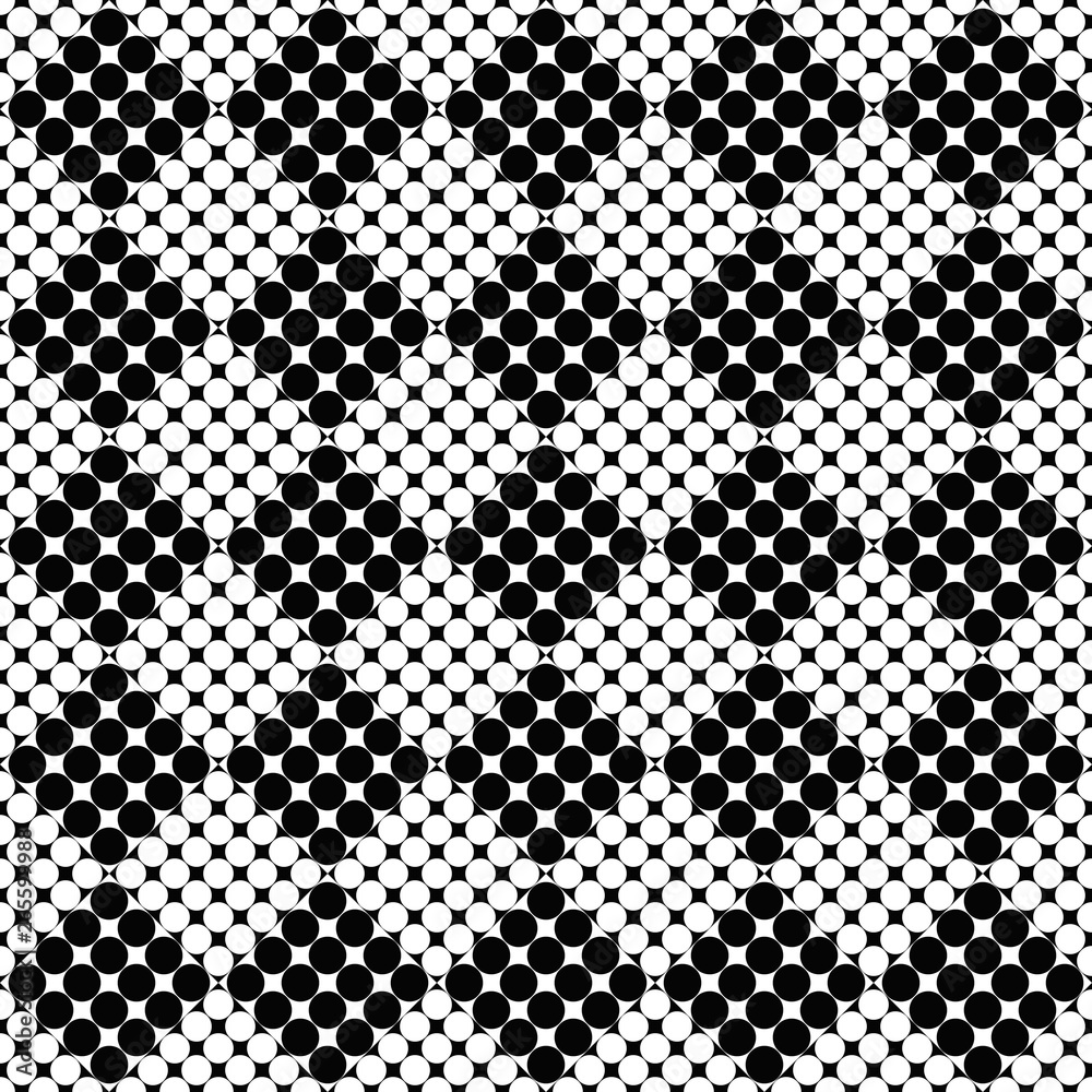 Retro geometrical seamless abstract circle pattern background design