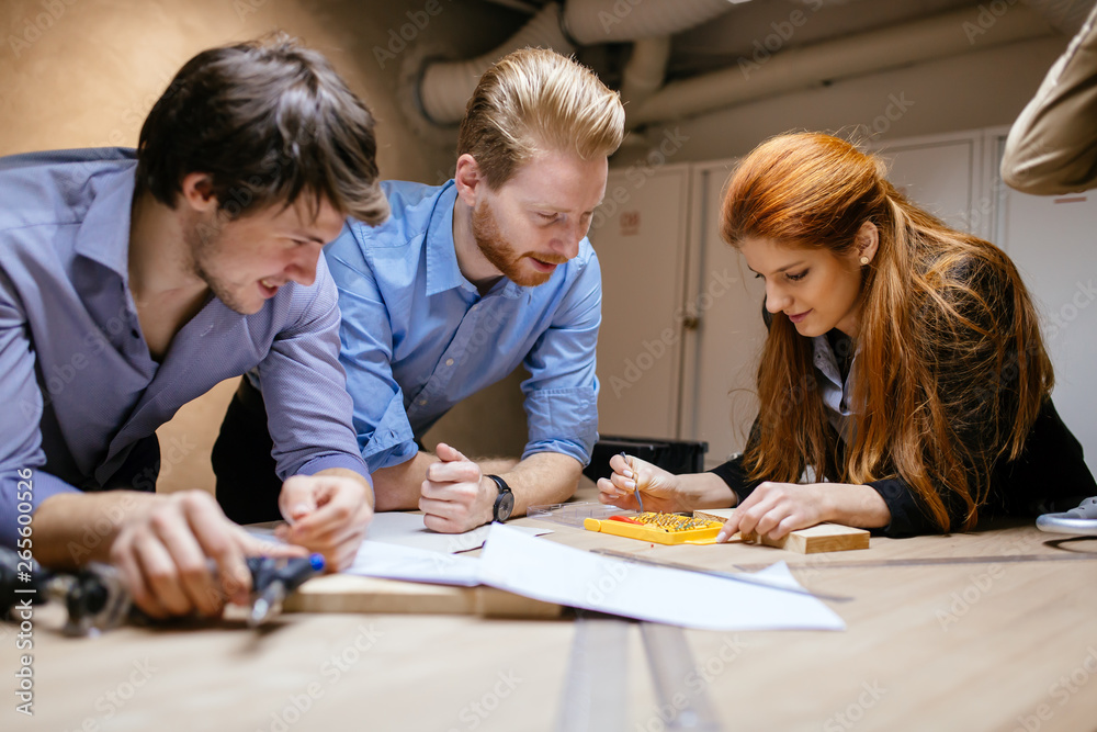 Group of designers working on a project Group of designers working on a project