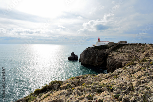Lighthouse on Cape San Vicente, Portugal