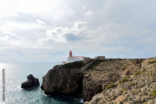 Lighthouse on Cape San Vicente, Portugal