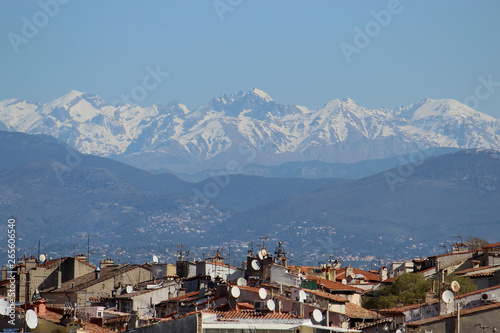 View of the Alps from Antibes (France) © Astrid