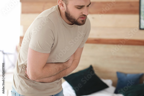 Young man suffering from st...