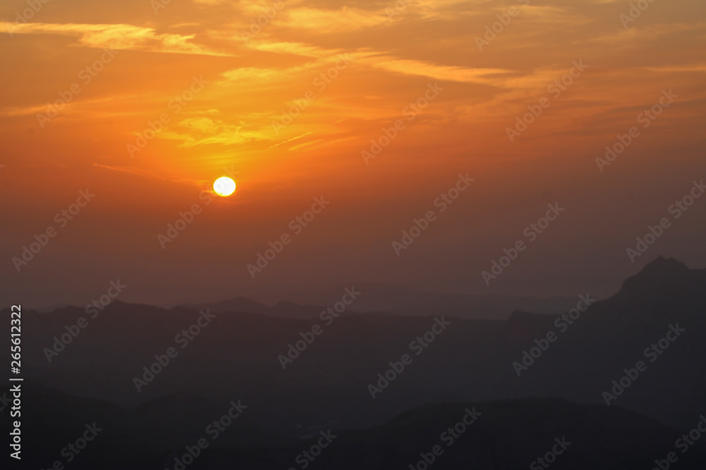 Sunrise in Aitana mountain in Confrides. Sunrise in Aitana mountain in Confrides.
