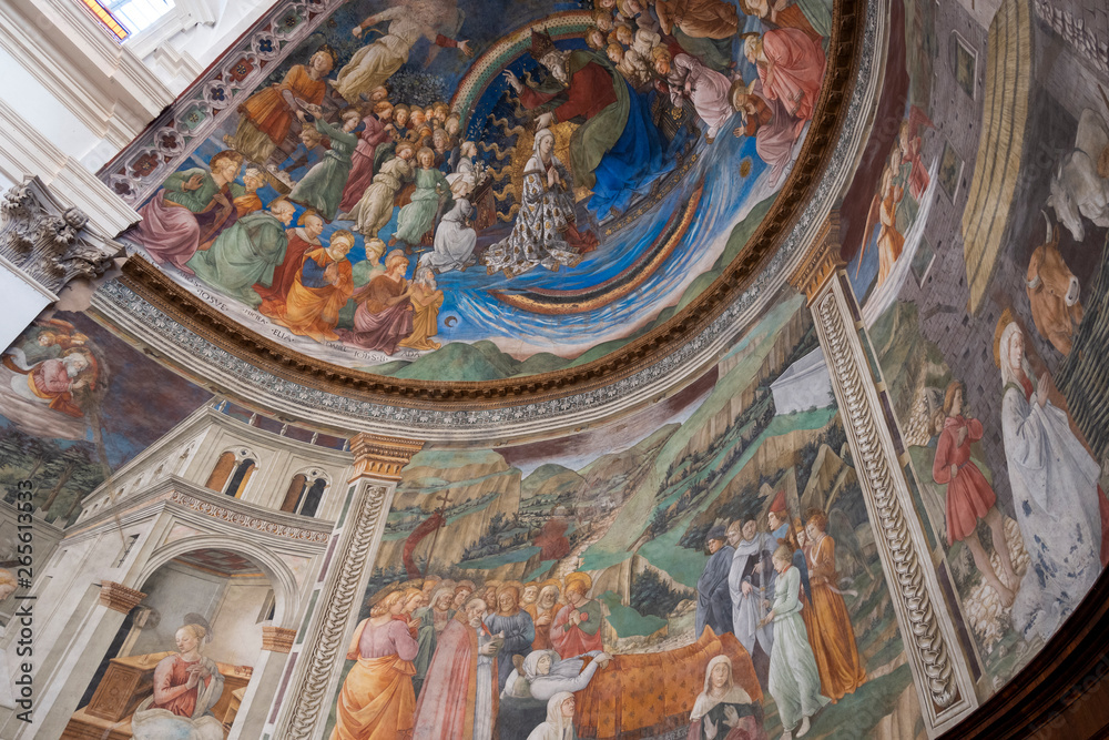 Fresco inside Santa Maria Assunta Cathedral, Spoleto, Umbria