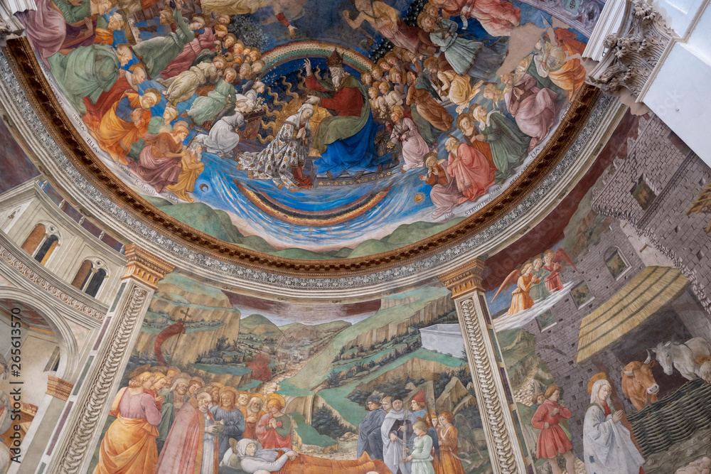 Fresco inside Santa Maria Assunta Cathedral, Spoleto, Umbria