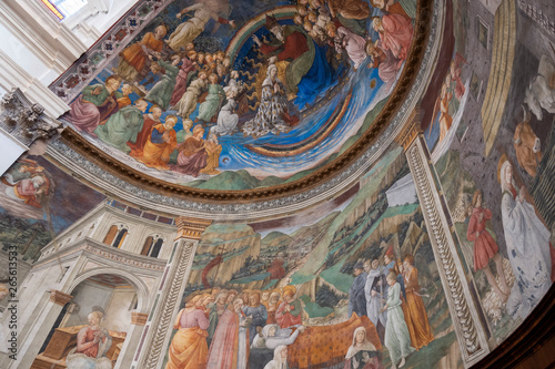 Fresco inside Santa Maria Assunta Cathedral  Spoleto  Umbria