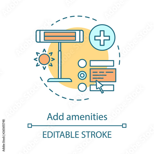 Add amenities concept icon