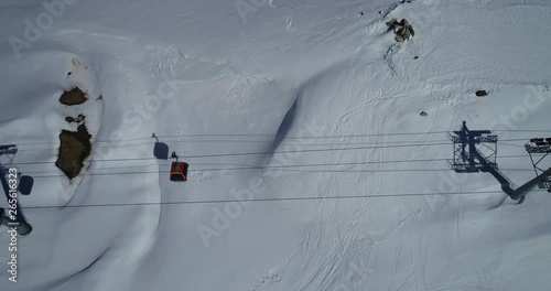 Vahdat district beautiful view from the aircraft to the mountains in Tashkent, china and Kirgistan, covered with snow. ski resort. photo