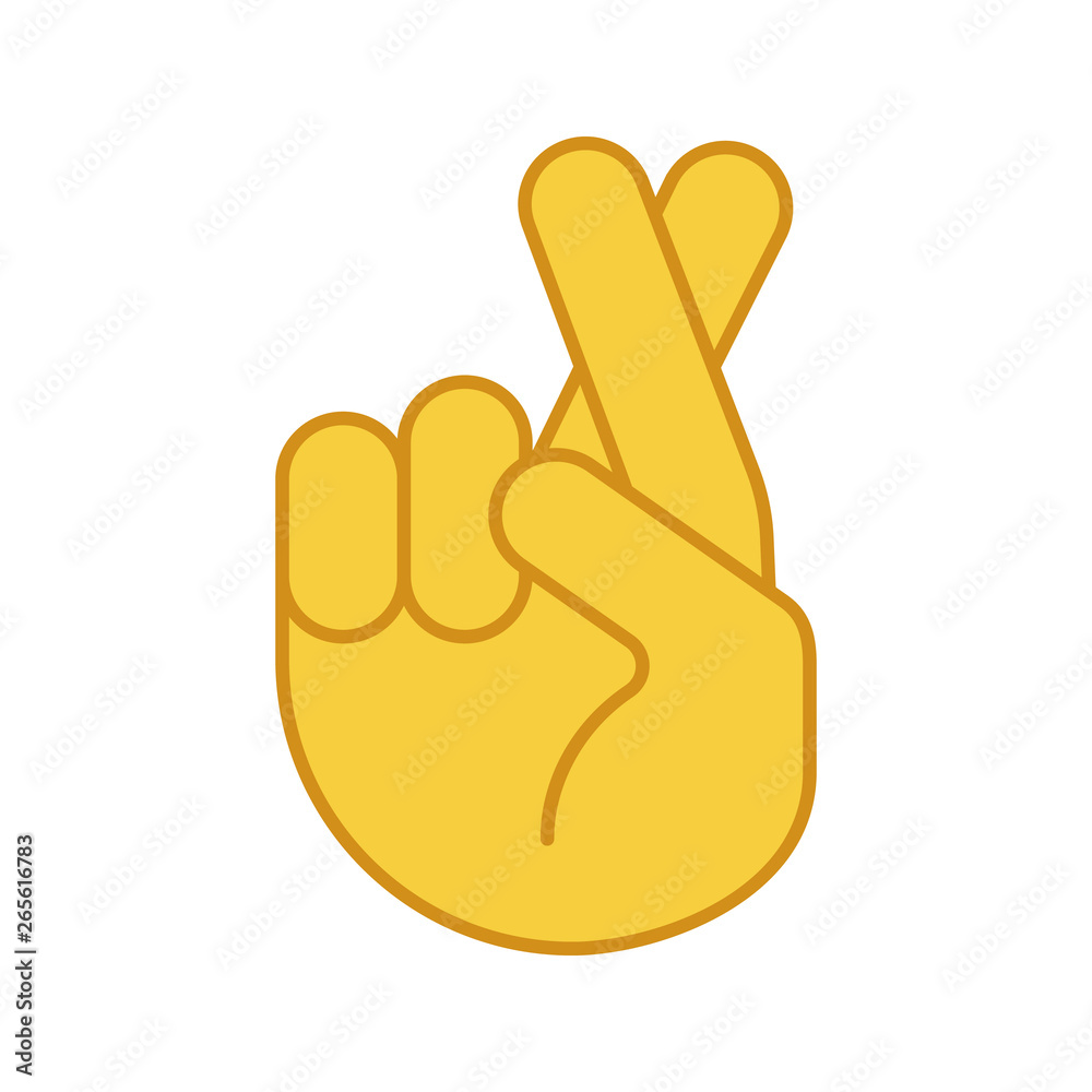 fingers-crossed-emoji-color-icon-stock-vector-adobe-stock