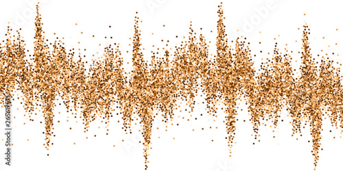 Red round gold glitter luxury sparkling confetti. 