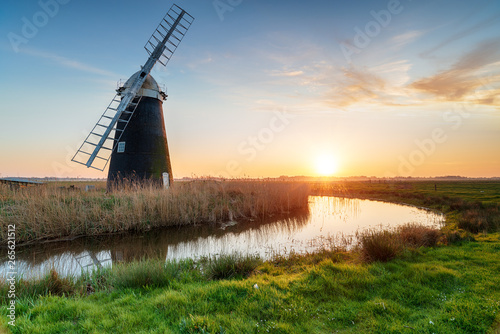 Halvergate Windmill on the Norfolk Broads