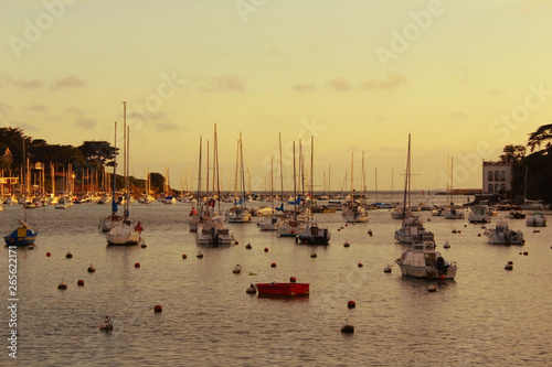 Sea pier with ships.