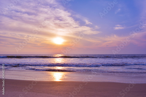 Dramatic Sunset over the Indian Ocean