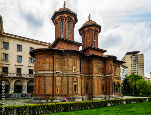 Bucharest, Romania - 2019. The Kretzulescu Church (Biserica Kretzulescu) in Bucharest, Romania. photo