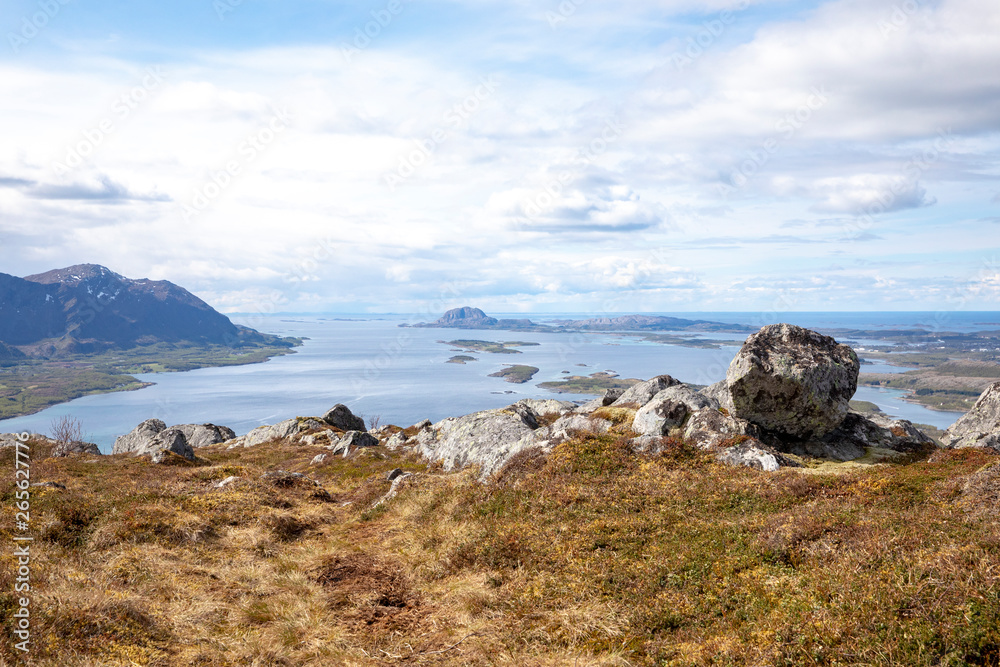 Landscape with mountains and clouds in Northern Norway Landscape with mountains and clouds in Northern Norway