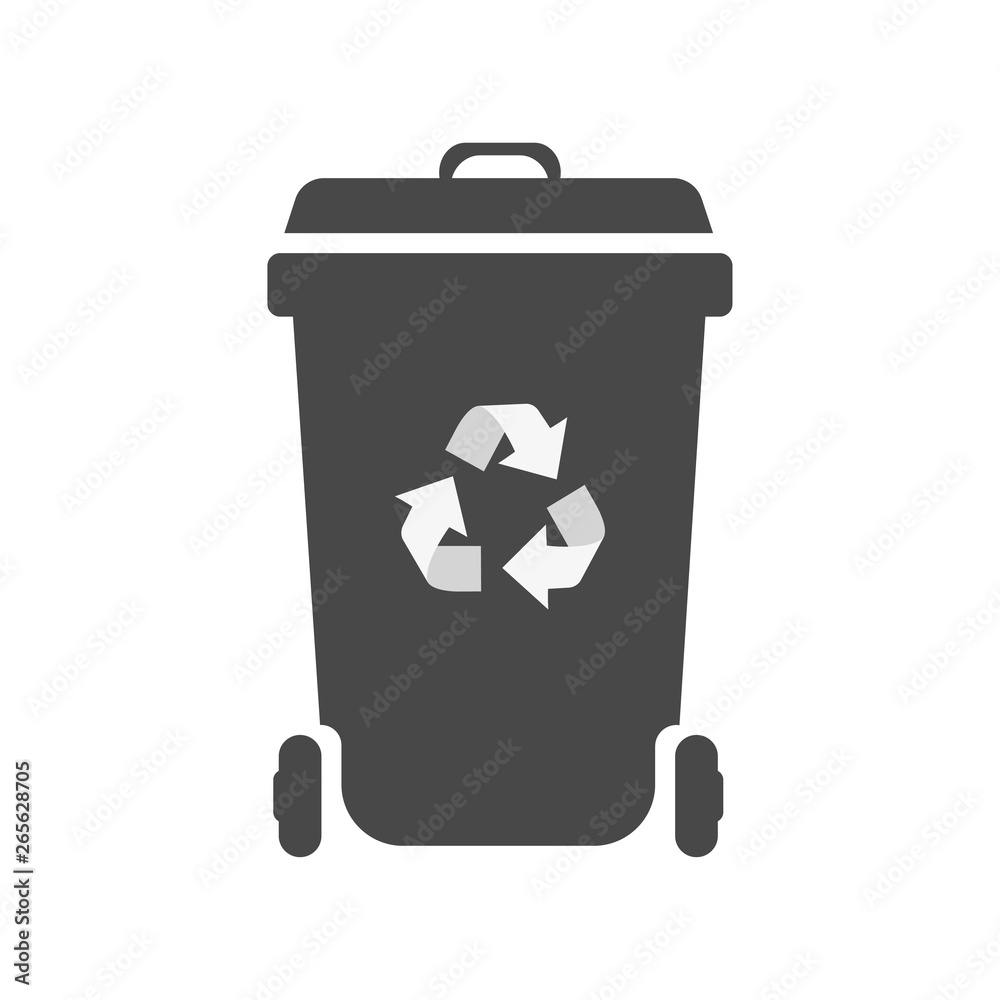 Isolated dumpster icon. Waste tank, waste disposal. Vector illustration. Isolated dumpster icon. Waste tank, waste disposal. Vector illustration.