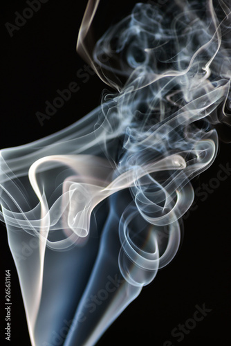 Smoke on black background