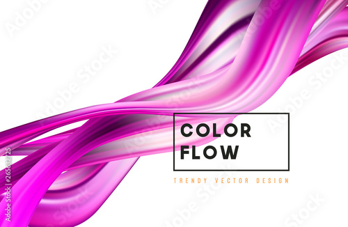 Abstract colorful vector background, color flow liquid wave for design brochure, website, flyer.