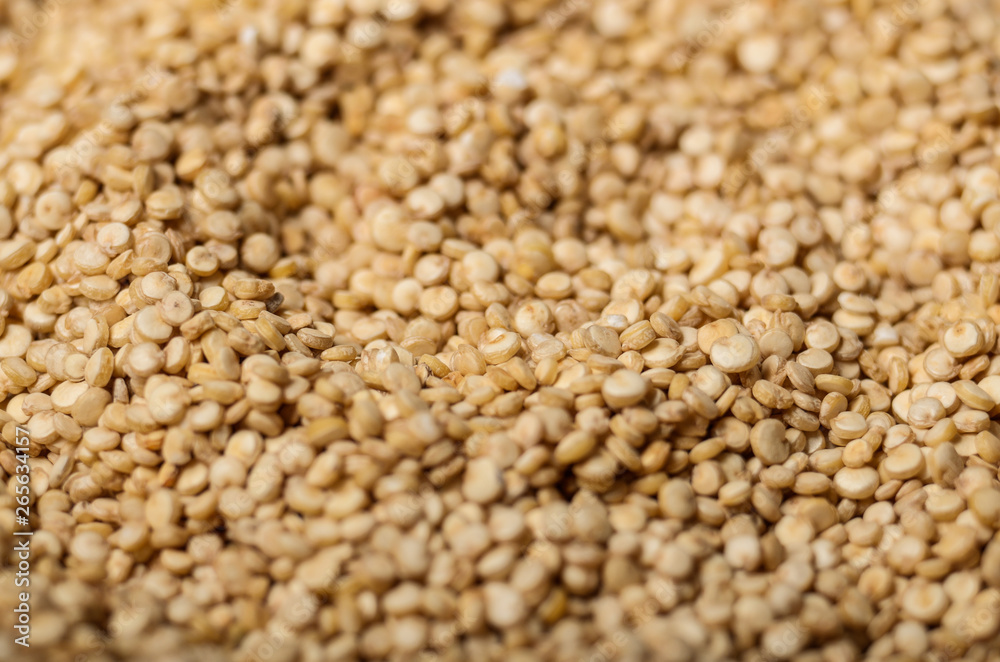 Raw organic superfood gluten free quinoa seeds closeup Raw organic superfood gluten free quinoa seeds closeup