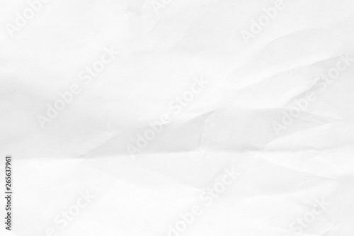 Texture of old crumpled origami paper  white background in modern style. 3D shapes of curved lines for patterns and wallpapers.