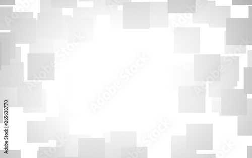 White abstract background. Misty backdrop with grey squares. 3D illustration