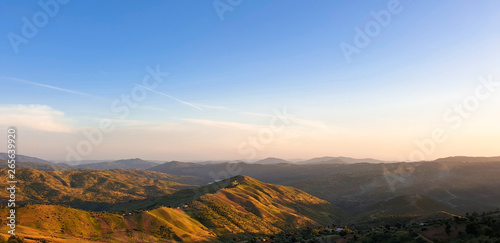 Amazing mountain landscape. natural outdoor travel background. Summer mountain landscape in morocco - taberrant photo