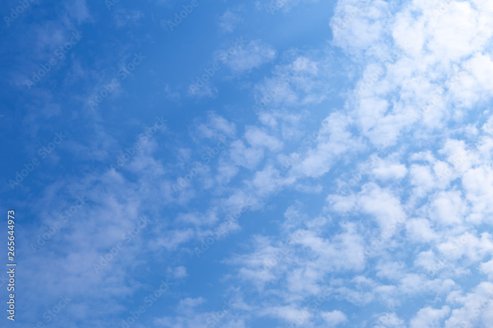 Summer blue sky, nature concept background, white cloud over blue sky Summer blue sky, nature concept background, white cloud over blue sky