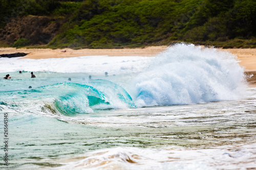 サンディビーチの波