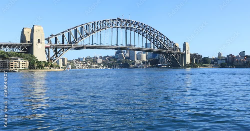 View of Sydney Harbour Bridge in Australia 4K View of Sydney Harbour Bridge in Australia 4K