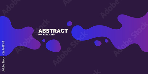 Bright poster with dynamic waves. Vector illustration in minimal style