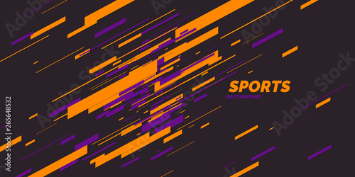 Modern colored poster for sports. Vector graphics