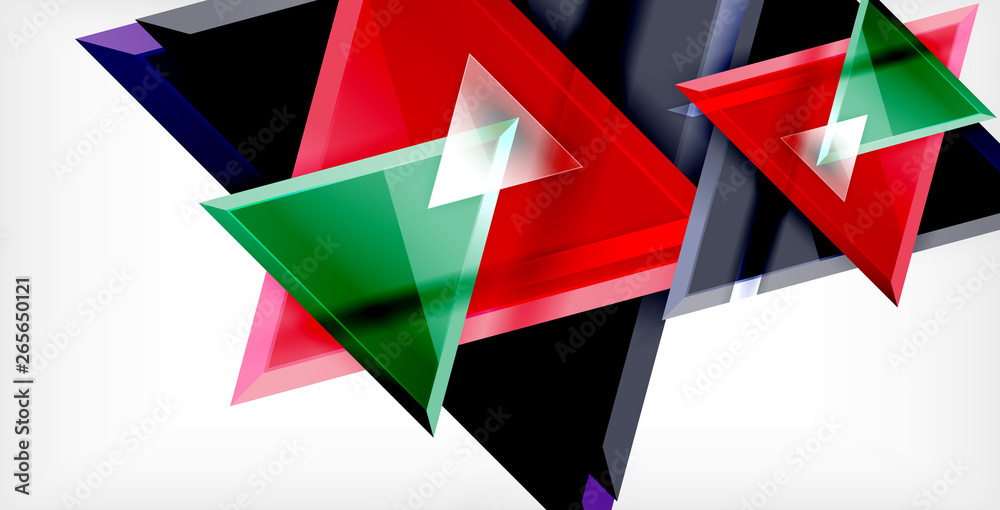 Dynamic triangle composition abstract background Dynamic triangle composition abstract background
