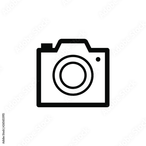 Camera vector border icon. This icon use for admin panels, website, interfaces, mobile apps