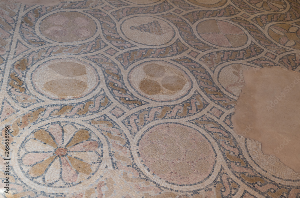 tile floor found at Masada Israel