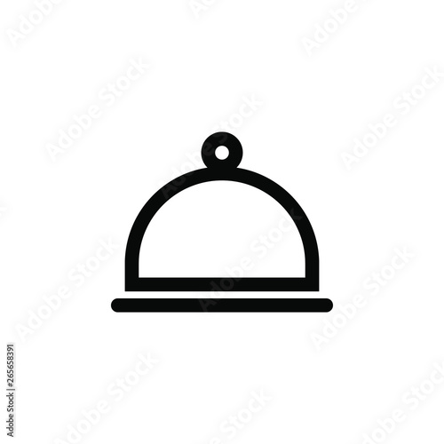 Cloche vector border icon. This icon use for admin panels, website, interfaces, mobile apps