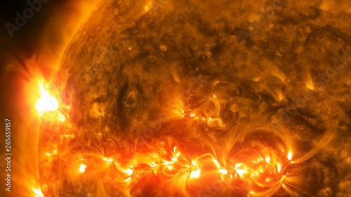 Active regions on the Sun.  Courtesy of NASA/SDO and the AIA, EVE, and HMI science teams. photo