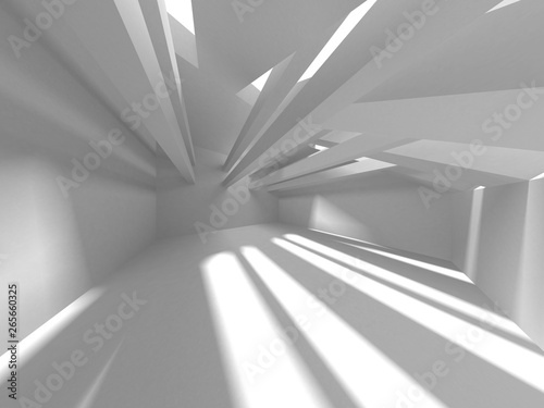 Abstract Modern White Architecture Background