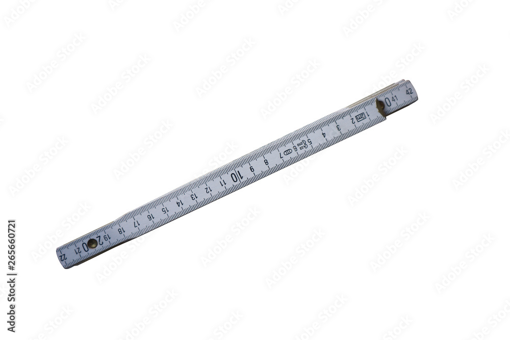 Old used measuring tool isolated on white background Old used measuring tool isolated on white background