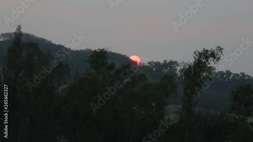 Wallpaper Mural sunset in the mountains Torontodigital.ca
