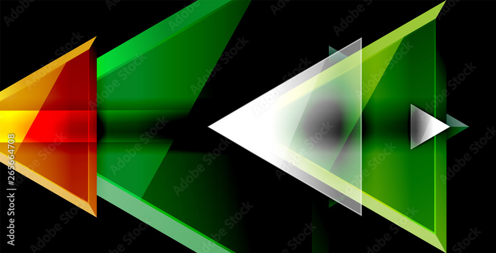 Dynamic triangle composition abstract background Dynamic triangle composition abstract background