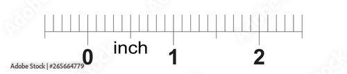 2 inch tape measure ruler with 0.1 inch markings. Metric grid.