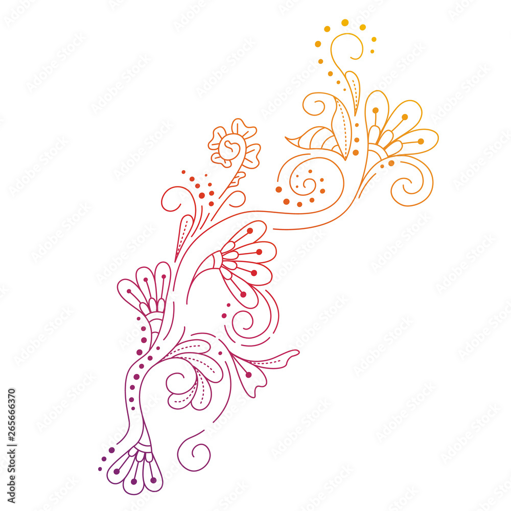 Mehndi flower pattern for Henna drawing and tattoo. Decoration in ethnic oriental, Indian style Mehndi flower pattern for Henna drawing and tattoo. Decoration in ethnic oriental, Indian style