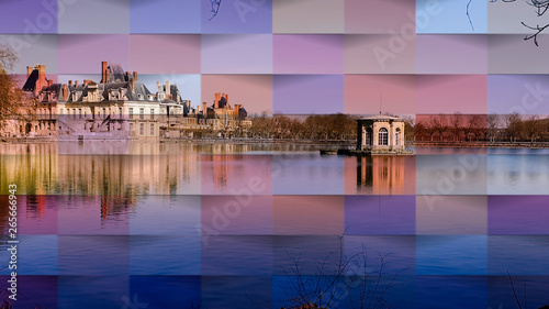 Old castle. Beautiful card.